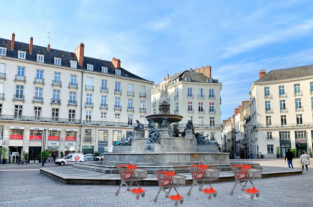 Le caddie électrique testé à Nantes